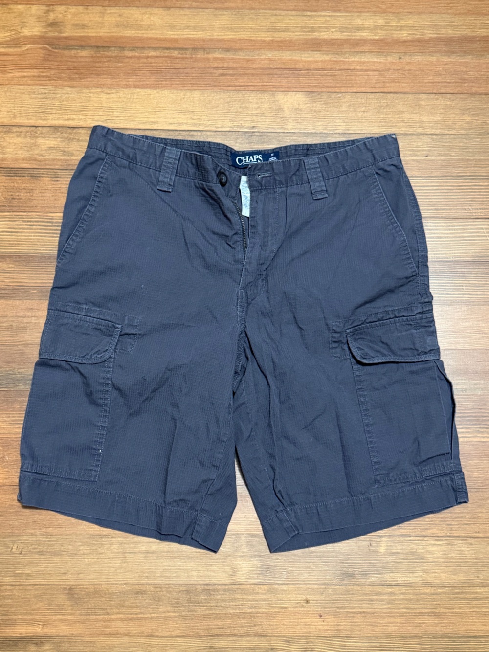 Chaps Men's Dark Grey Cargo Shorts